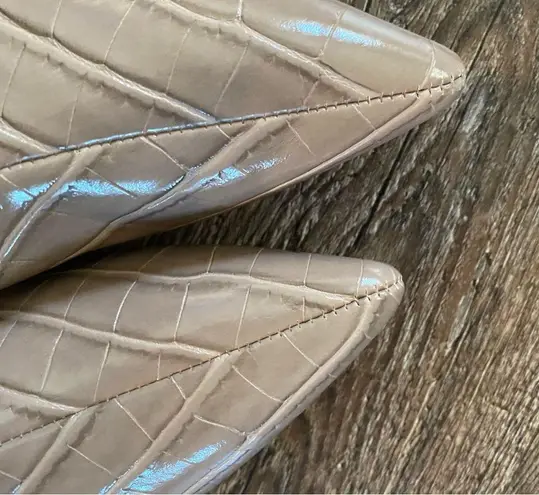 So Me Women Shoes Knee High Boots Wedge Size 9 Heels Full Zip LEXSAHAR Tan Croc