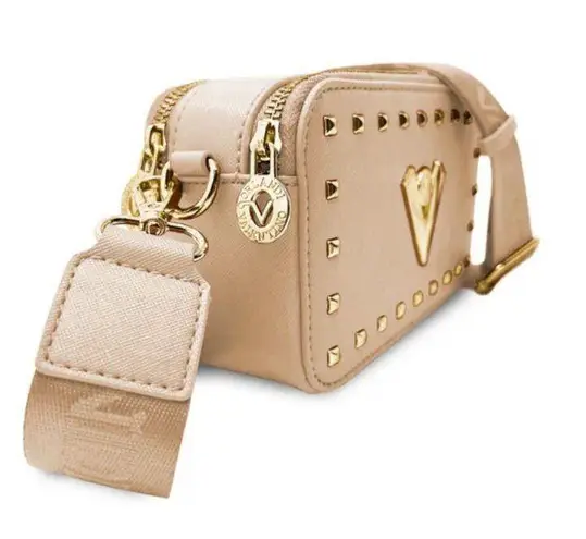 Evolution and creation NWT Valentino Orlandi “V” Logo Double Zip Camera Bag with Adjustable Brand Strap