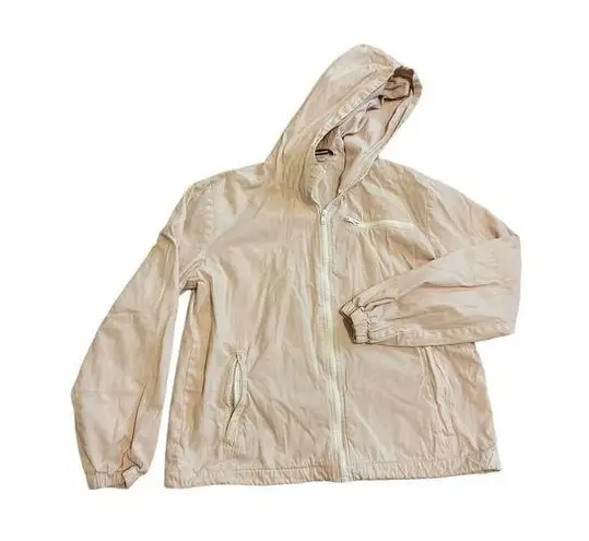 John Galt Light Pink Hooded Zip Up Lightweight Jacket OS