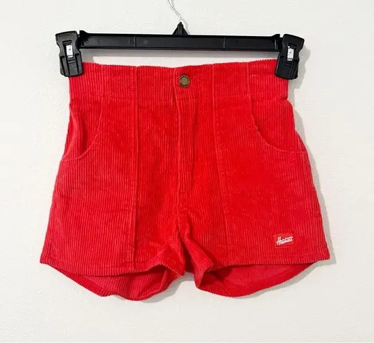 Hammies Red Corduroy Women’s Shorts Size 24 XXS