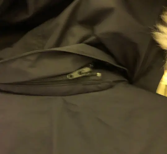 Mountain Hardwear Potrero Faux Fur Parka Jacket Black XS