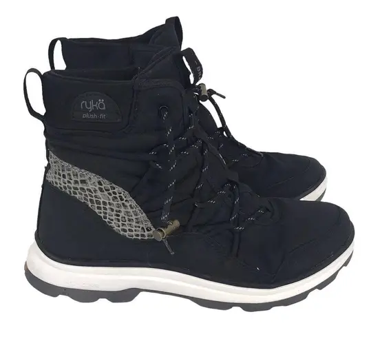 Ryka  WATER REPELLENT BUNGEE WINTER BOOTS BRAE EXOTIC BLACK SNAKE WMNS SIZE 5 $76