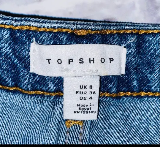 Topshop  Denim Mini Skirt sz 4