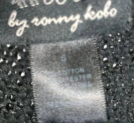 Torn By Ronny Kobo Black Sleeveless Knit Top Small