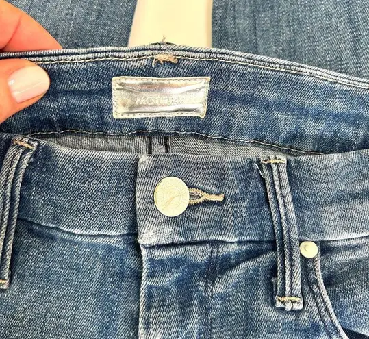 Mother The Looker Ankle in Graffiti Girl Size 25 Blue