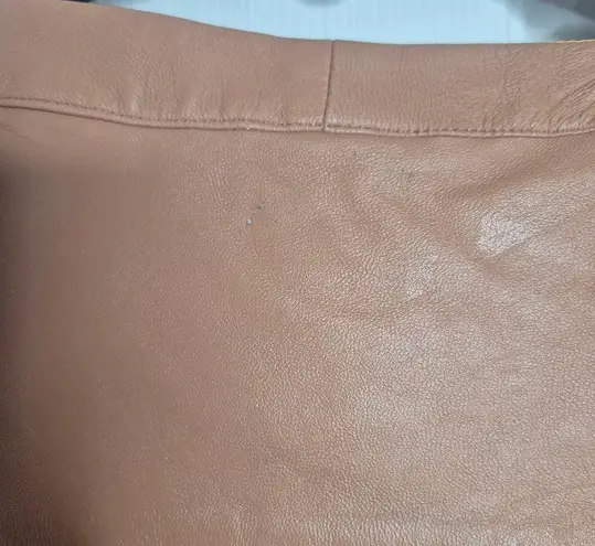 Love & Liberty Lamb Skin Leather Top Brown Tan Size 0
