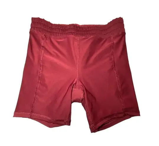 Avia  Womens Running Shorts Burgundy Red Maroon with Bike Liner Size Medium 8-10