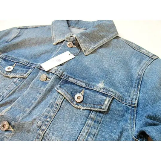 AG Adriano Goldschmied NWT AG Jeans Adriano Goldschmied Nancy 17 Year Grunge Boyfriend Denim Jacket XS