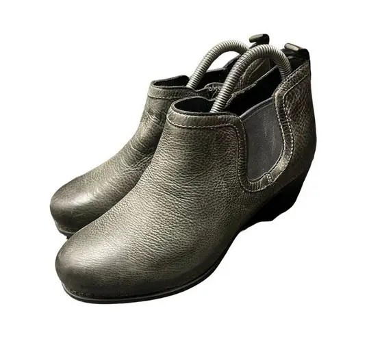 Dansko  HARLENE‎ Women Ankle Boots Charcoal Distressed Leather Size 38 US 7.5-8