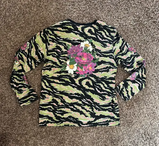 Long sleeve Henley shirt Green Size XL