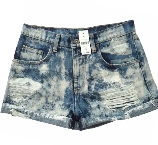 LF new  Carmar ❉ Vintage 80’s Acid High Rise Cut Off Rolled Cuff Hem Shorts ❉ 27