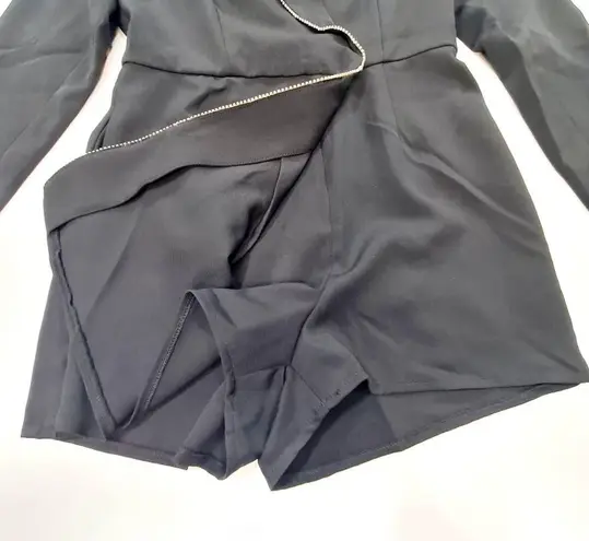 Saylor Rooney Mini Skort Romper in Black Small