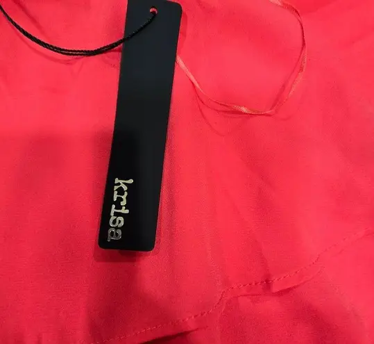 Krisa Off Shoulder Ruffle Dress in Rio