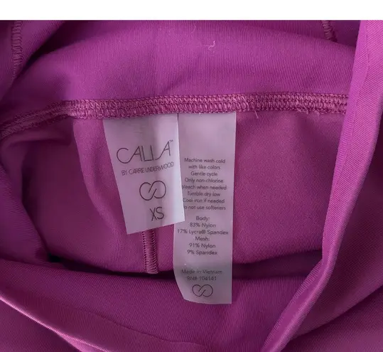 Calia Pants Women XS Pink Stay Powerful Slimming Leggings Gym Workout Athleisure