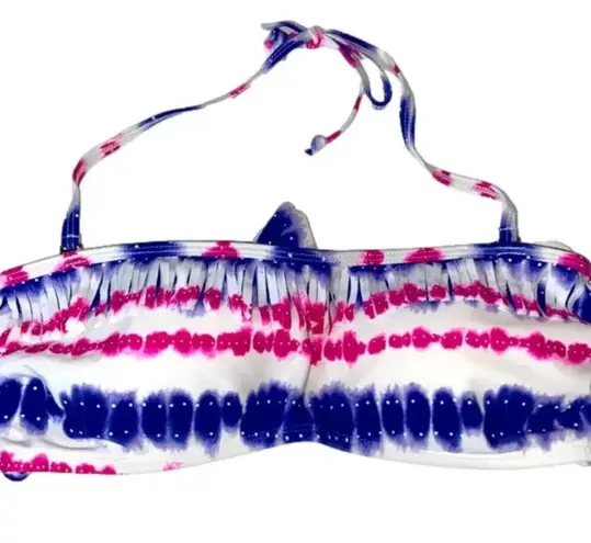 Unlisted NWT bikini large fringe halter bikini removable straps reversible cheeky bottom