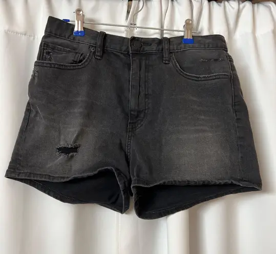 Uniqlo NWOT  Dark Gray High Rise Denim Jean Shorts Size 27 Small