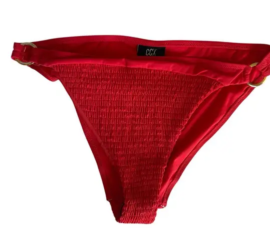 City Chic plus size 16 mid rise shirred moderate coverage vibeka bikini Bottoms