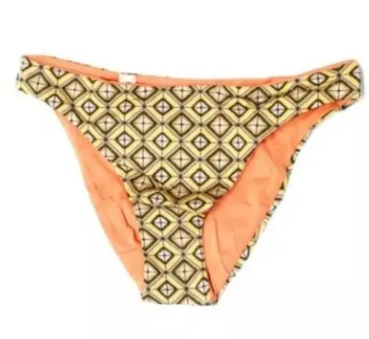 La Perla  Studio Geometric Orange Tan Reversible Bikini Swim Bottom 6