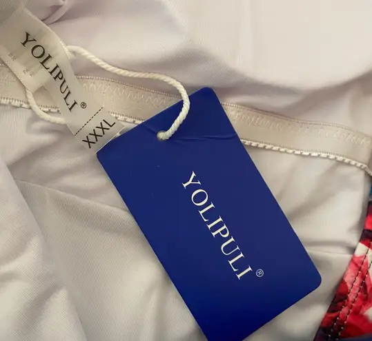 Yolipuli Women's Bowknot One Piece Swimsuit V Neck Backless Beach Swimwear Low-U-Back