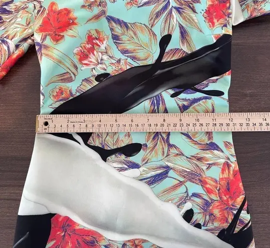 Clover Canyon Spilled Milk Off the Shoulder Bodycon Dress in Multi Size XS NWT