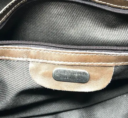 FRANCESCO BIASIA leather motorcycle bag, made in Italy