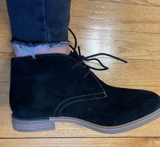 Hush Puppies Bailey Women's Chukka Boots Black Suede Size 8.5