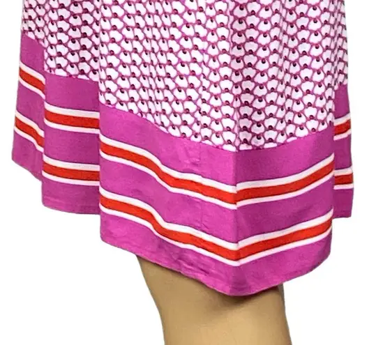 BODEN Andrea midi dress in Cyan Pink Floral with 3/4 Bell sleeves Size 8 Regular