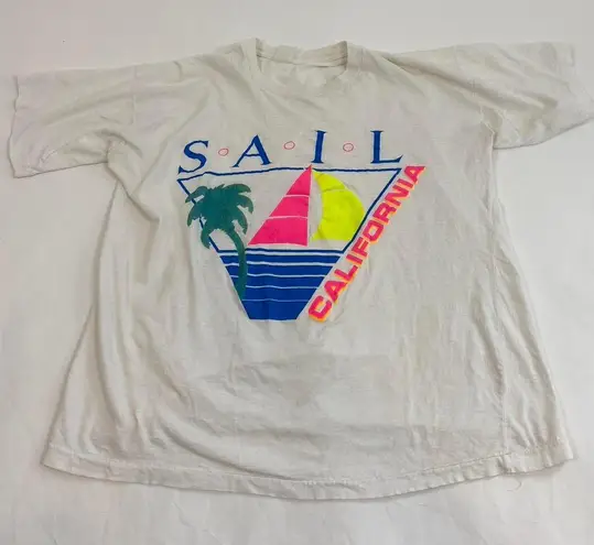 Vintage SAIL Neon Graphic T