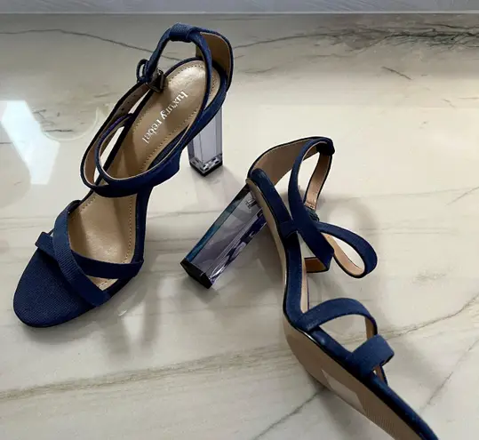 Luxury Rebel Driscoll Blue Denim Heels