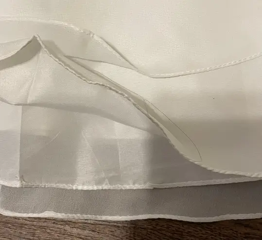 JJ's House NWT JJ’s House A-line V-Neck Mini Chiffon Homecoming Dress Ivory Ruffle sz 18W