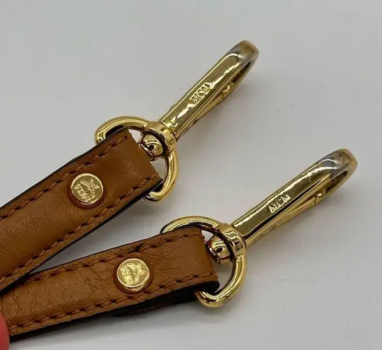 MCM COGNAC TWO WAY TOTE BAG MEDIUM