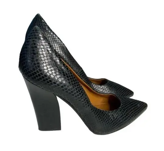 & Other Stories heels faux snake skin pointed shoes 41