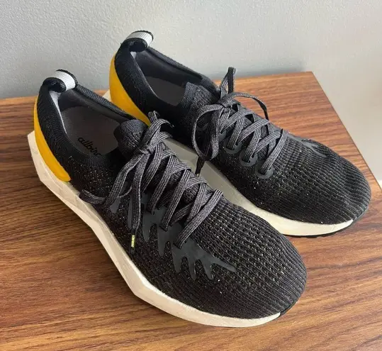 Allbirds LIMITED EDITION Silver Fern Tree Flyer Yellow Black Size 8.5 Women