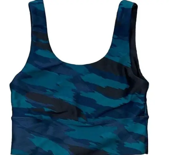 SoulCycle  Aqua Camouflage Sports bra