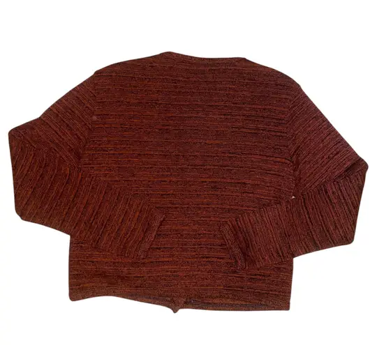 Roxy y2k  maroon button up sweater - Image 3