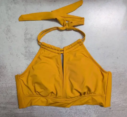 AMAVI Mustard Yellow Halter Neck Tie