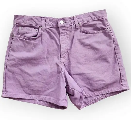 American Vintage Vintage London Jean Lilac Purple High Waisted Mom Jean Shorts 32