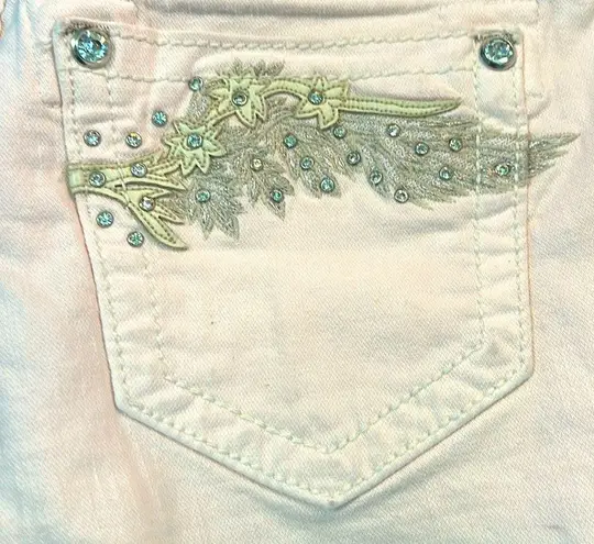 Miss Me JP5437H3 Color: Bubblegum Denim Cut-Off Shorts Size 27 Wing Design