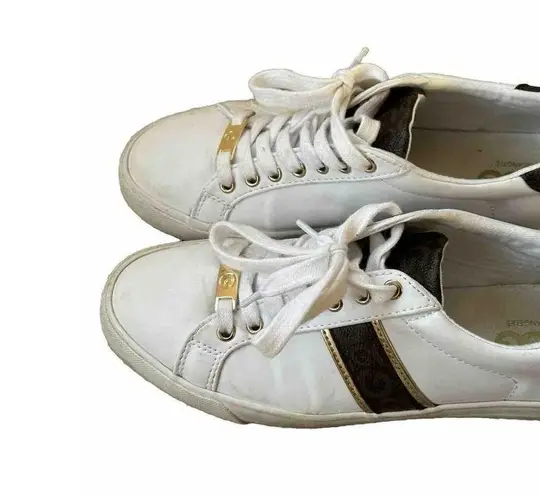 G by Guess Guess GBG Los Angele Sneakers Shoes White Brown GGMAGIQ-R Women's Size 9m