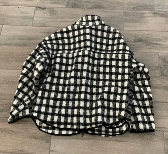 Tularosa  checkered Sherpa zip up jacket