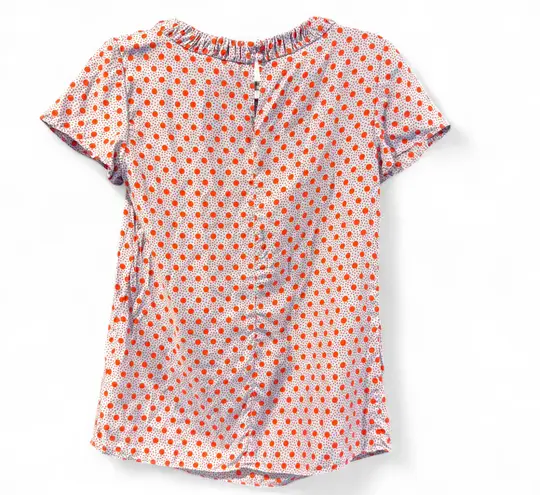 Boden USA Boden Carey Polka Dot Blouse Women’s Size 2 US / 6 UK Blue Red Short Sleeve