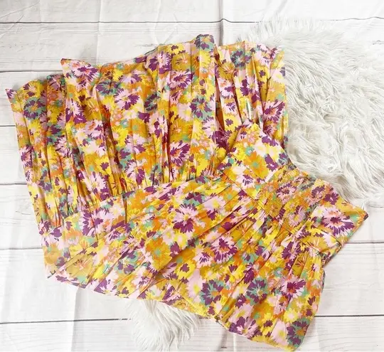 Zimmermann Violet Cut-Out Tiered Cotton Sweetheart Nek Midi-Dress Size 3 / 10 US