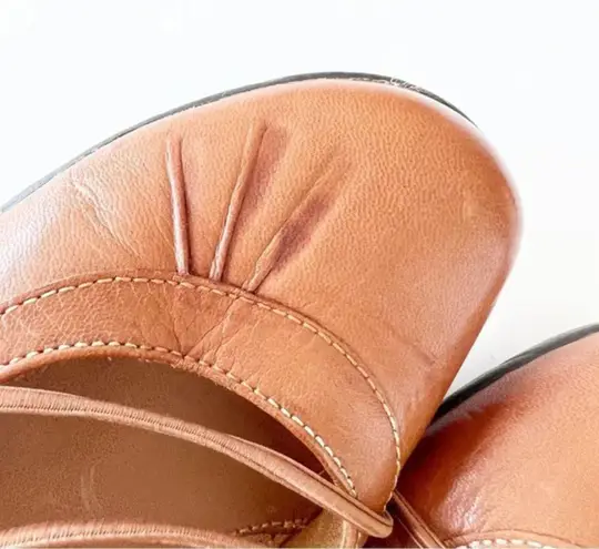 Natural Soul Tan Leather Two Strap Mary Janes Women’s Size 8.5 Coastal Grandma