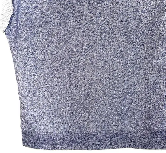 Victoria's Secret Victoria’s Secret Blue Heathered Cap Sleeve Terrycloth Sweatshirt