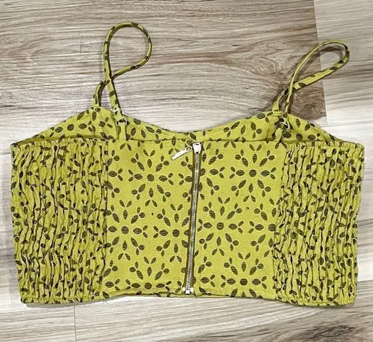 Guararapes Yellow Corset Crop Top Women’s Large