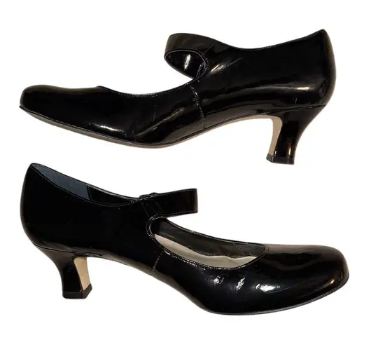 Array Women's Black Mary Jane Block Heel Pumps Size 8.5N