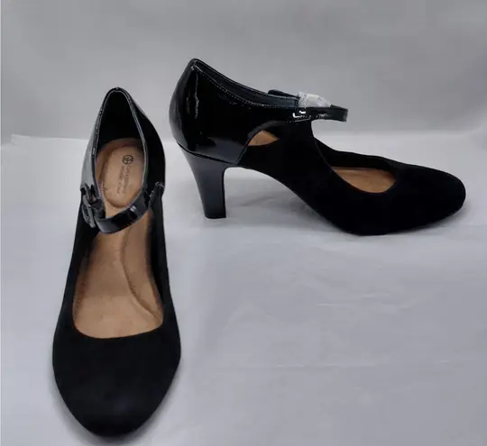 Giani Bernini Velmah Mary Jane Pumps Heels Women's 10.5M Black Suede Whimsigoth