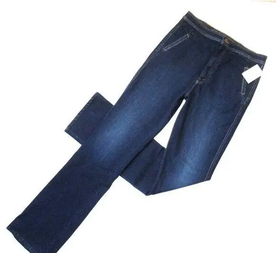 NWT Mother High Waisted Smokin' Double Welt Heel in Off Limits Stretch Jeans 33 Blue
