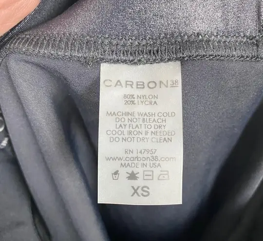 Carbon 38 Black Shimmer Leggings Sz.XS