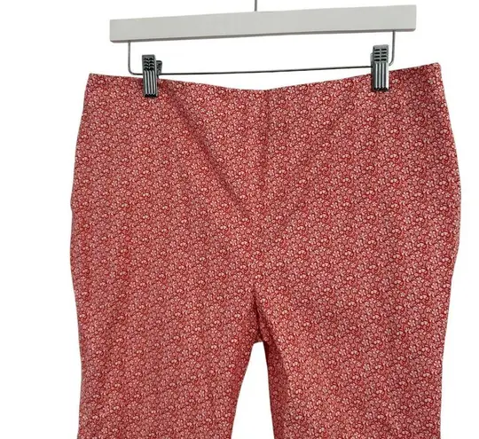 Piazza Sempione Audrey Pink Orange Floral Pants Preppy Office Womens 46 US 10